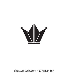 Fondo de la plantilla de la ilustración del diseño del vector del logotipo de la corona