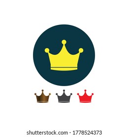 Crown Logo vector design illustration template background