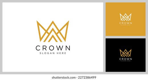 crown logo vector design template