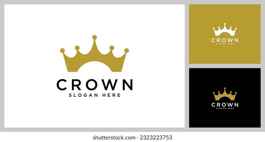 crown logo vector design template