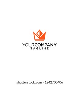 crown logo vector icon 