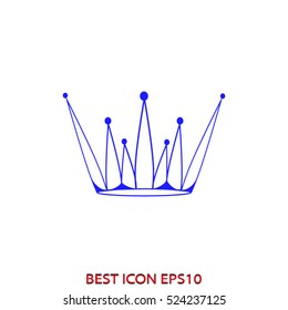 crown, logo, vector icon, eps10