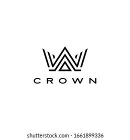 crown logo vector icon illustration	