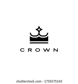 crown logo vector icon illustration	
