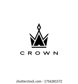 crown logo vector icon illustration	
