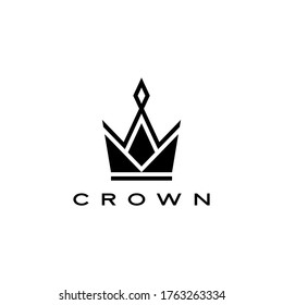 crown logo vector icon illustration