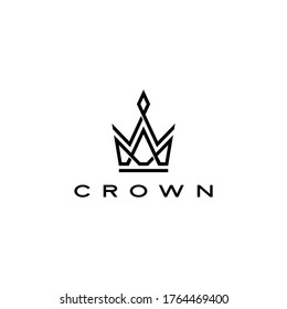 crown logo vector icon illustration