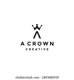 ilustración de icono del vector de logotipo de la corona