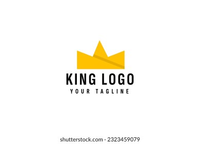 Ilustración del icono del vector del logotipo de la corona