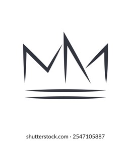 Crown Logo Vector Icon Template Illustration