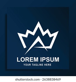 crown logo vector illustration design template