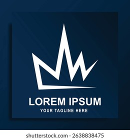 crown logo vector illustration design template