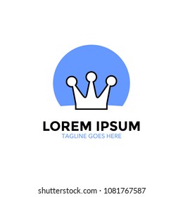 crown logo. vector illustration. icon