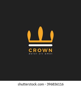 Crown. Crown logo vector illustration. Crown icon.