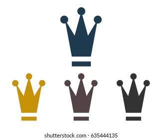 crown logo vector illustration template