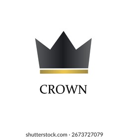 Crown Logo Vetor Coroa do logotipo vetorial . Luxo Crown Logo Vetor . Vetor de logotipo minimalista Crown