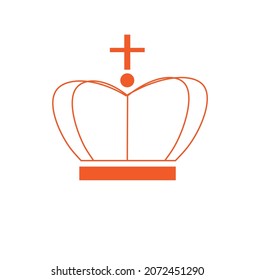 Crown logo or vector crown minimalist logo
