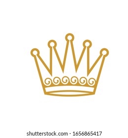 crown logo vector modern template