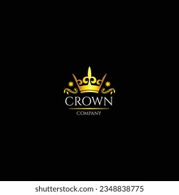 Crown Logo Vector Template
abstract and luxury crown logo design with A and M initials in gold color.
Gold crown logos and badges clip art vector set. King or queen crowns flat style icons.
