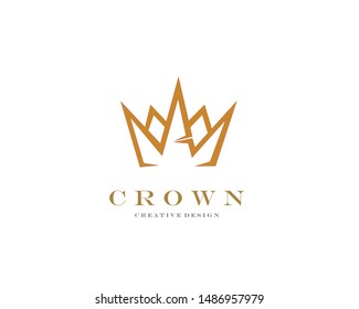 Crown Logo Vector Template Building Successful Stock Vector (Royalty ...