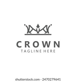 Crown logo vintage design. premium Crown king modern luxury  simple element concept symbol