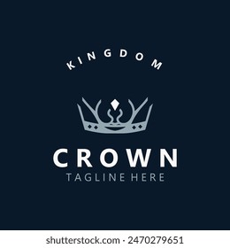 Crown logo vintage design. premium Crown king modern luxury  simple element concept symbol