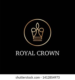 Crown Luxury Logo Design Template