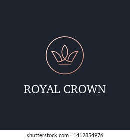 Crown Luxury Logo Design Template