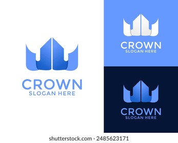 Crown Luxury logo vector, Creative King Queen logo design template