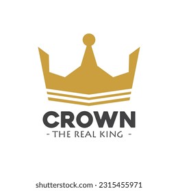 crown luxury and simple icon vector illustration template design