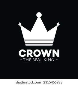 crown luxury and simple icon vector illustration template design