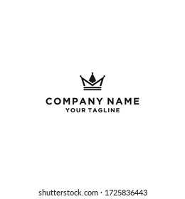 Resumen de la corona m logo icono de diseño vectorial