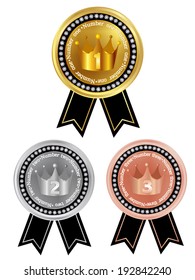 Crown crown medal
