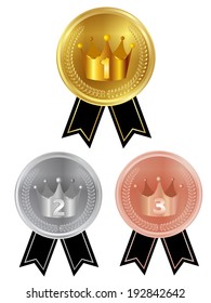 Crown crown medal