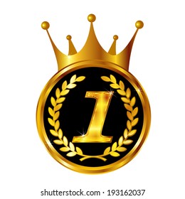 Crown crown medal