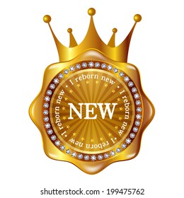 Crown medal frame