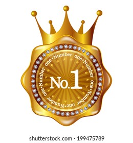 Crown medal frame