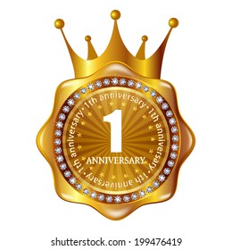 Crown medal frame