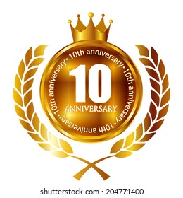 Crown medal frame