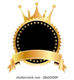 Crown medal frame