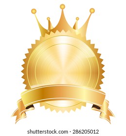 Crown medal frame
