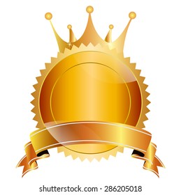 Crown medal frame