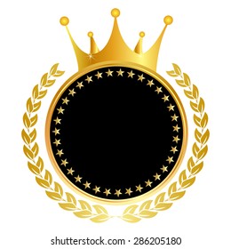 Crown medal frame