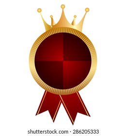 Crown medal frame
