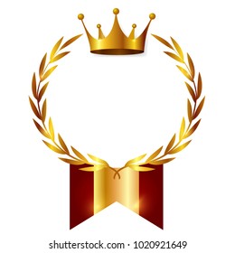 Crown Medal Ribbon Icon