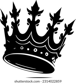 Crown - Minimalist and Flat Logo - Vector illustration