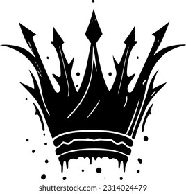 Crown - Minimalist and Flat Logo - Vektorgrafik