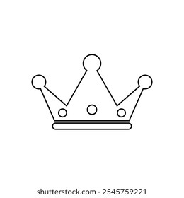 Crown minimalist line art Illustration design