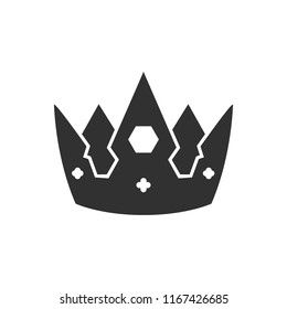 crown. monochrome icon