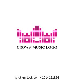 crown music and dj logo